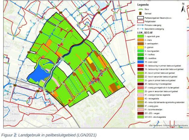 Landgebruik in Peilbesluitgebied Eesveen-Kallenkote