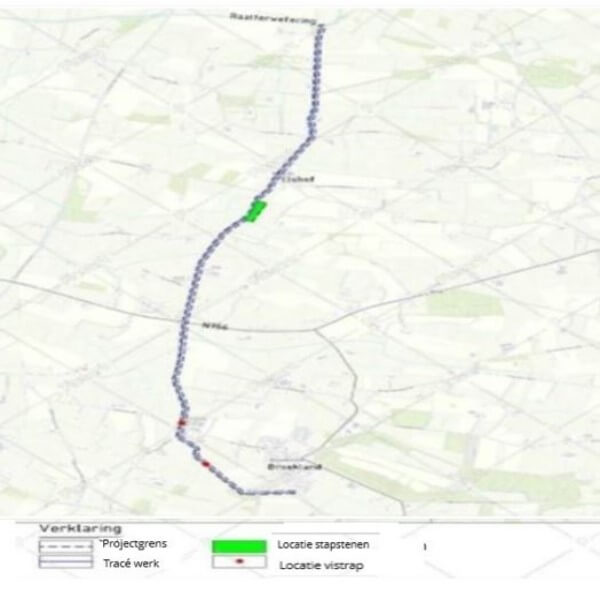 Kaart Plangebied Nw. Wtering Benedenloop