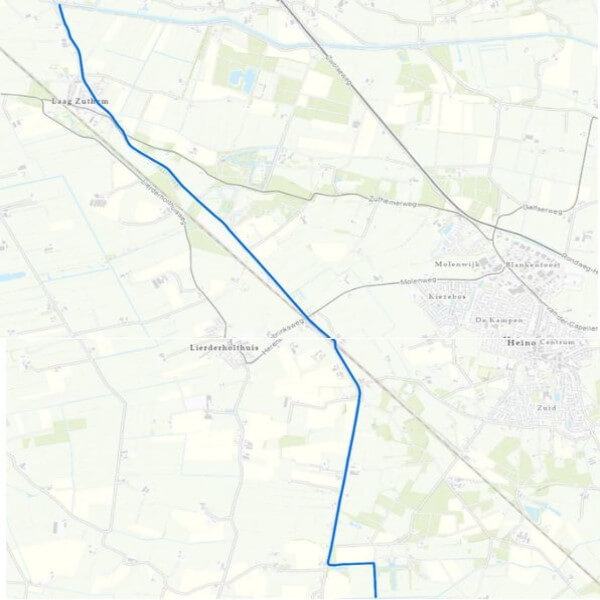 Kaart Palngebied dNw. Wetering Bovenloop